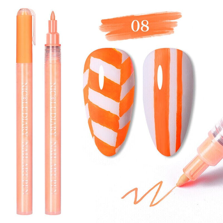 Nail Painting Pen NICOLE DIARY08 (Orange)