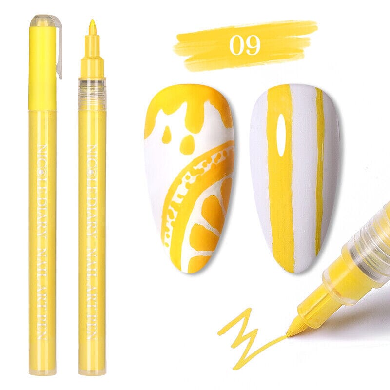Nail Painting Pen NICOLE DIARY09 (Yellow)