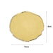 Yellow amber resin nail palette for gel mixing, 10cm x 9cm display board