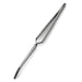 Stainless steel nail pinching tweezers — angled tips with spring-style center for shaping C-curves