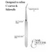 Nail Success Australia stainless steel nail pinching tweezers with angled precision tip and slim metal body, designed to refine acrylic C-curves and sidewalls