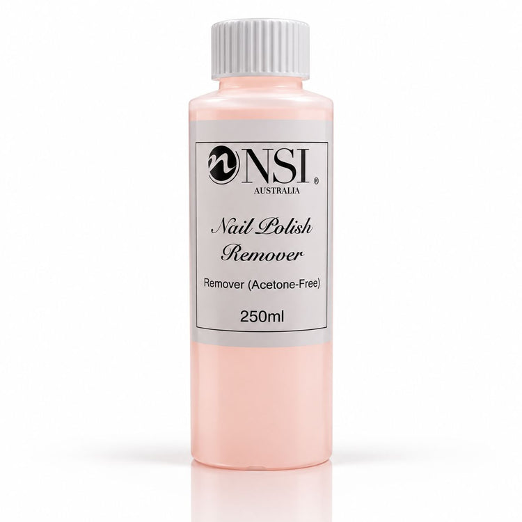 NSI Australia acetone-free nail polish remover, 250ml bottle