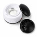 Nail steamer remover with open acetone bowl, lift-off lid and removable multi-finger insert for soak-off nail removal