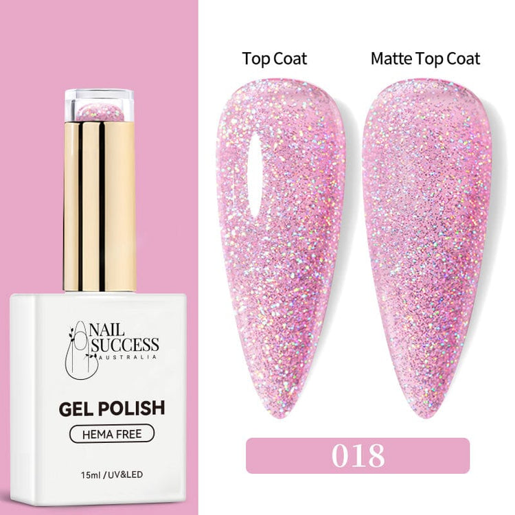 LED with glossy and matte swatches