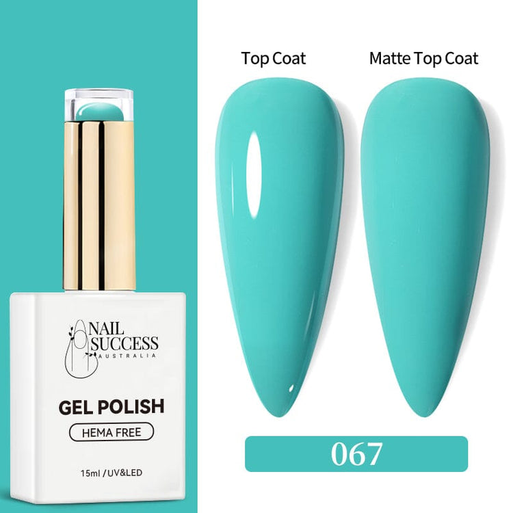 LED bottle with glossy & matte nail swatches