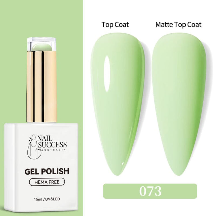 LED with glossy and matte nail swatches