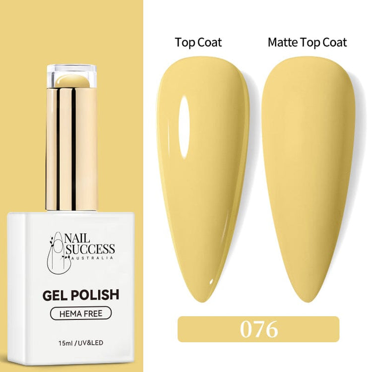 LED with glossy and matte nail swatches