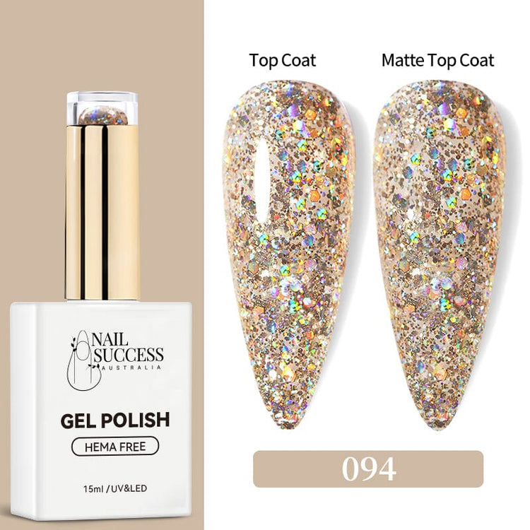 LED with glossy & matte swatches