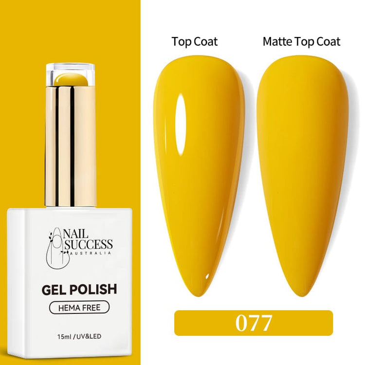 LED with glossy and matte nail swatches