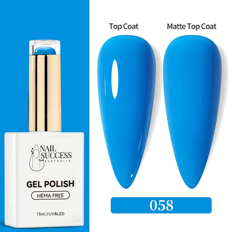 LED bottle with glossy & matte nail swatches