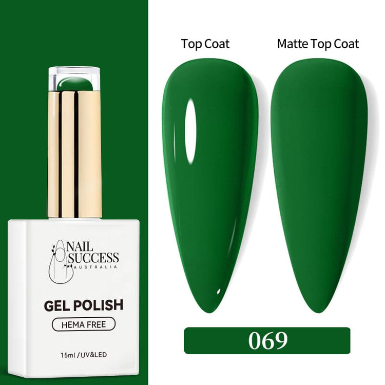 LED bottle with glossy & matte nail swatches