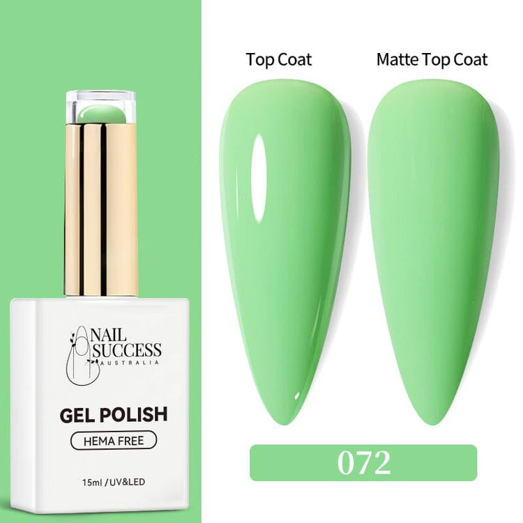 LED with glossy and matte nail swatches