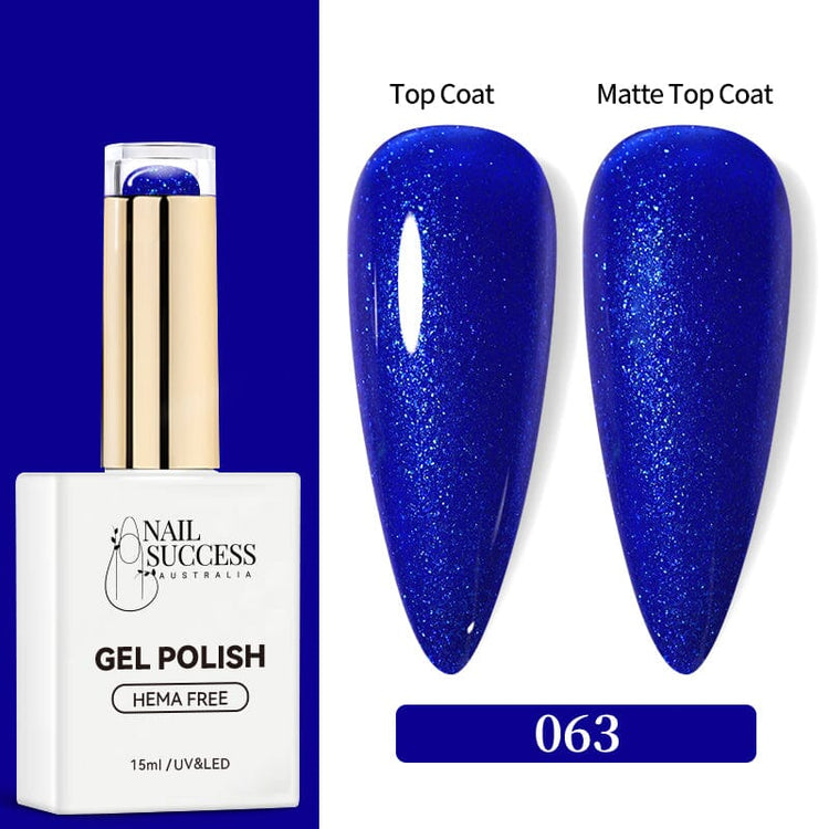LED bottle with glossy & matte nail swatches