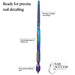 Rainbow dual-ended nail detailing tool with straight-end precision design, comfortable grip and Nail Success Australia branding for precise salon nail art