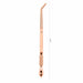 Rose gold 18cm curved multifunction nail detailing tool for manicure and cuticle care