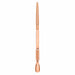 Rose gold straight multifunction nail detailing tool for manicure and cuticle care