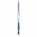 Rainbow multi-function nail shaping clip with textured grip and dual-ended design for precise acrylic, gel and professional nail art work