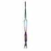 Rainbow multi-function nail tweezer tool with textured grip and dual-ended design for precise acrylic, gel and professional nail art detailing