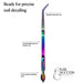 Rainbow angled multi-function nail tweezer tool with precision tip, comfortable grip and dual-ended design for professional nail art detailing