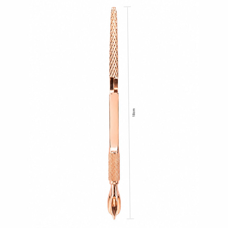 Rose gold 18cm multifunction nail shaping clip tool for manicure and acrylic nail application