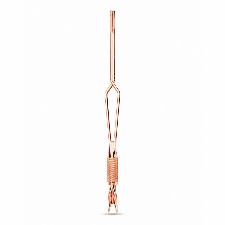 Rose gold multifunction nail tweezer tool for nail art and manicure application