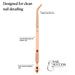 Rose gold dual-ended nail detailing tool with angled precision tip for clean manicure work