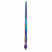 Rainbow straight-end multi-function nail tool with textured grip and dual-ended design for precise acrylic, gel and professional nail art detailing