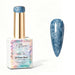Nail Success Australia Aurora Pearl Gel in Ocean Steel, shown with blue grey pearl shimmer swatch and glossy soak-off gel polish finish