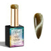 Olive Titan Diamond Cat Eye Gel Polish with olive brown magnetic shimmer swatch and glossy finish