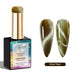 Olive Titan Diamond Cat Eye Gel Polish with olive brown magnetic shimmer swatches and glossy finish