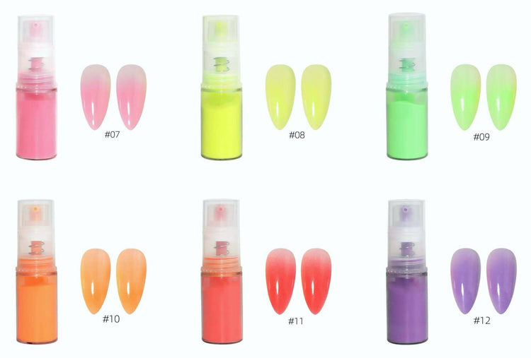 Ombre Pigment Powder Colour SprayBright Colour Pack #7 to #12