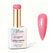 Nail Success Australia Peach Sparkle holographic gel polish bottle with glossy peach pink holographic nail colour swatch