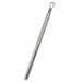 Stainless steel gel polish remover peeler scraper tool with textured grip and triangular loop tip