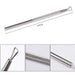 Stainless steel gel polish remover scraper — 12.5 cm with triangular loop tip and textured grip