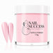 Purely Pink Masque 20 Sensuelle acrylic nail powder in a 115 g tub with two matching stiletto nail swatches – Nail Success Australia
