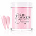 Purely Pink Masque 20 Sensuelle acrylic nail powder in a 445 g tub with two matching stiletto nail swatches – Nail Success Australia