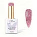 Nail Success Australia Pink Glimmer reflective glitter gel polish bottle with glossy pink nail colour swatch