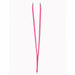 Pink fine point tweezers with long slim design and sharp precision tips for nail art placement, detailing and salon use