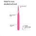 Pink fine point nail art tweezers with ultra-fine precision tip, slim tapered handle and Nail Success Australia branding for detailed salon nail work