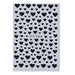 Black heart nail art stickers sheet STZ-C024 – self-adhesive decals for manicure, gel or acrylic nails, NSI Australia
