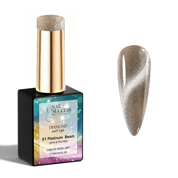 Platinum beam gel polish cat eye gel polish NSI Australia