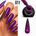 Platinum Gel Polish 011 purple textured glitter finish shown on stiletto nails, brush and nail swatch, Nail Success Australia