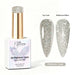 Nail Success Australia Platinum Luxe reflective glitter gel polish with top coat and reflective effect swatches