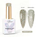Nail Success Australia Platinum Luxe reflective glitter gel polish with top coat and reflective effect swatches