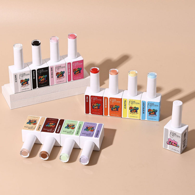 LED bottles on beige