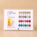 Nail Success Australia 24-color mirror chrome powder shade chart with numbered nail swatches