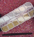Gold and silver caviar bead nail art set 