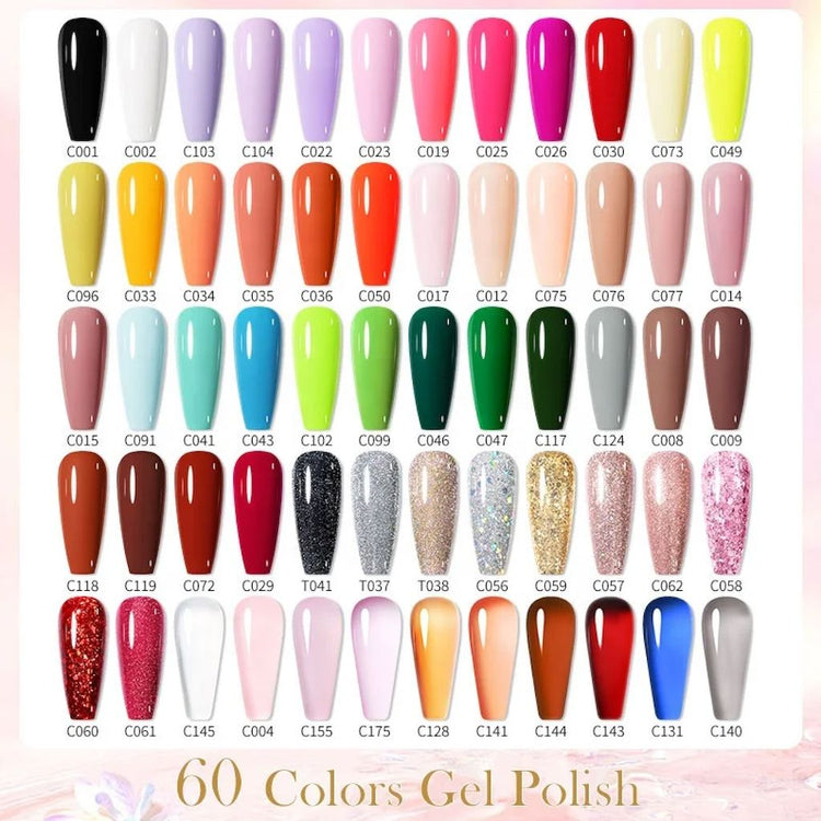 Pro 60 Colours Gel Polish Kit Born Pretty