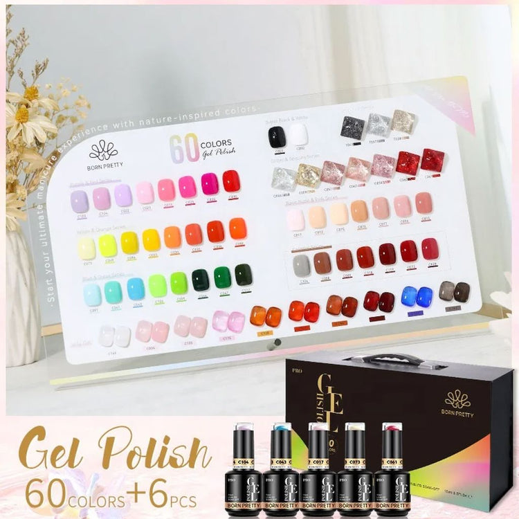 Pro 60 Colours Gel Polish Kit Born Pretty