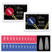 NSI Nail Success Pro Guide Soft Gel Tips—Coffin & Square, Almond & Stiletto; full-cover soak-off tips with guide lines, 300 pcs mixed sizes